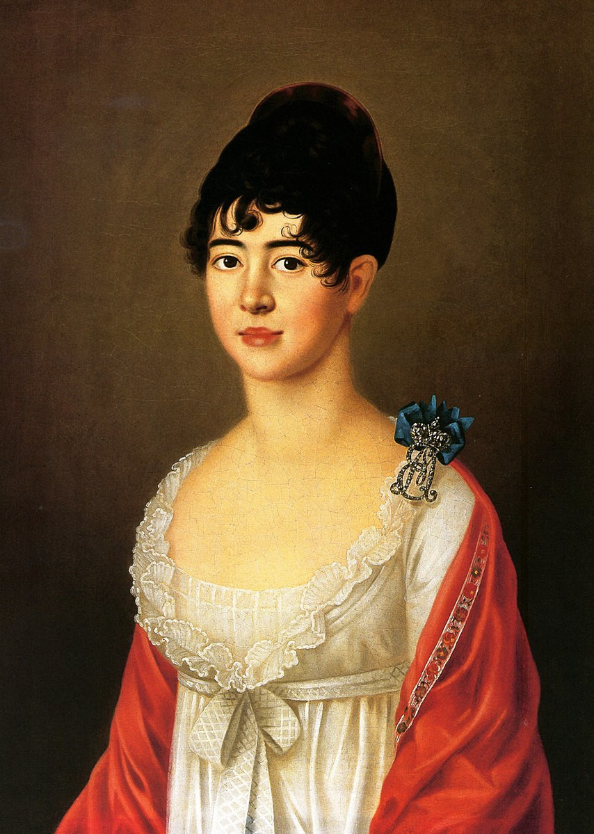 5. Портрет Е.А. Разумовской (Уваровой) (1781–1849). Неизвестный художник, 1810 год. Государственный исторический музей