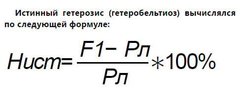 Наследование интенсивности окраски мезокарпия в плодах томата у среднеплодных гибридов